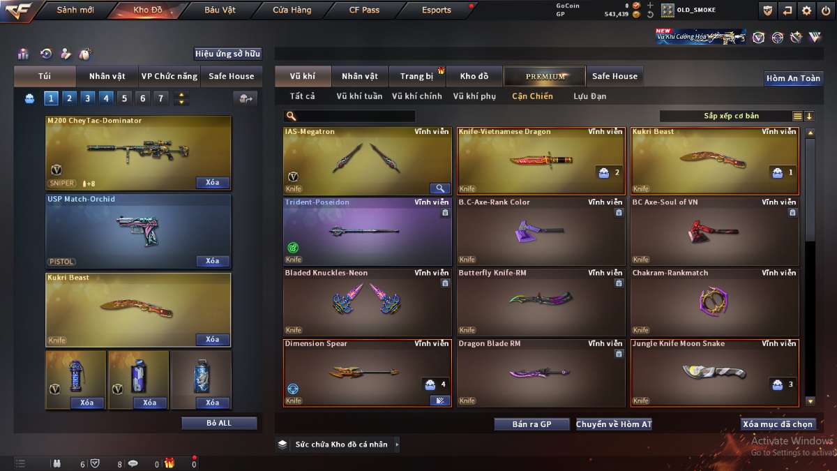 shop acc cf uy tin gia re